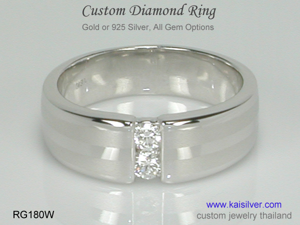 diamond engagement ring custom 