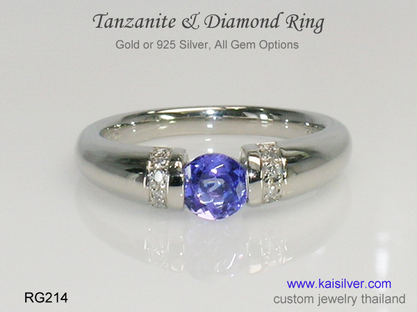 tanzanite engagement ring 